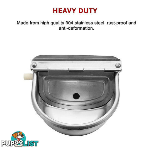 Automatic Water Trough Stainless Steel 304 Bowl - V63-783935