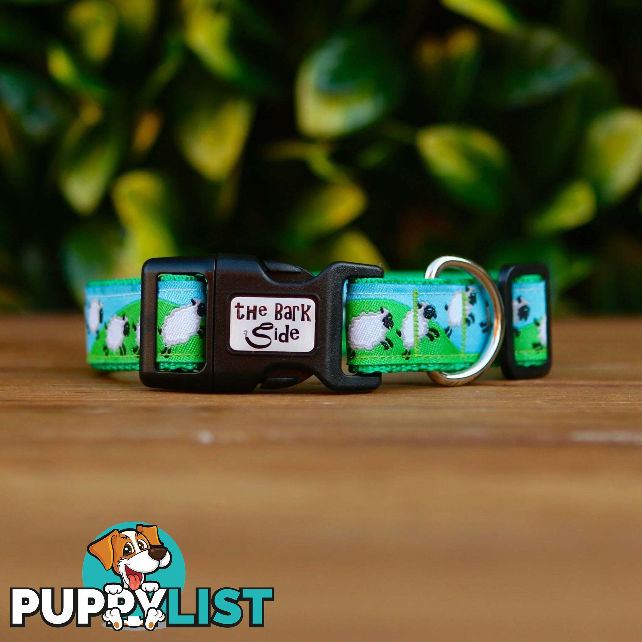 Counting Sheep Dog Collar / XS - L - Hand Made by The Bark Side - TBSCOULGE