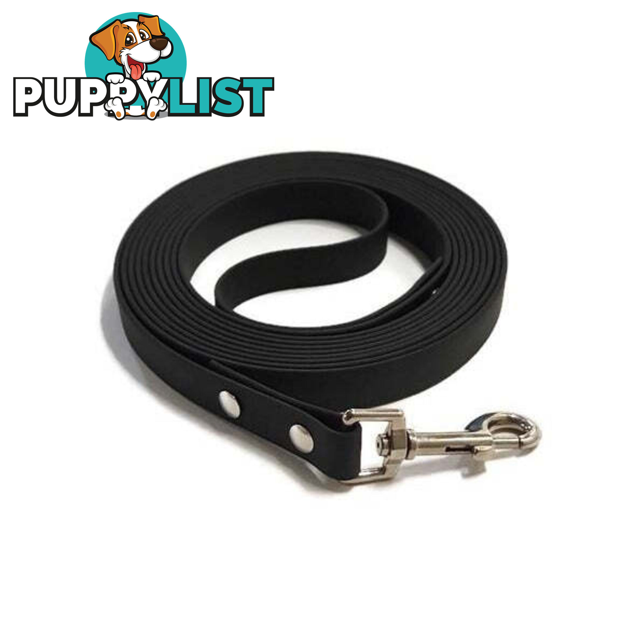 3m - 5m Biothane Dog Lead - BIOLD4SBLK