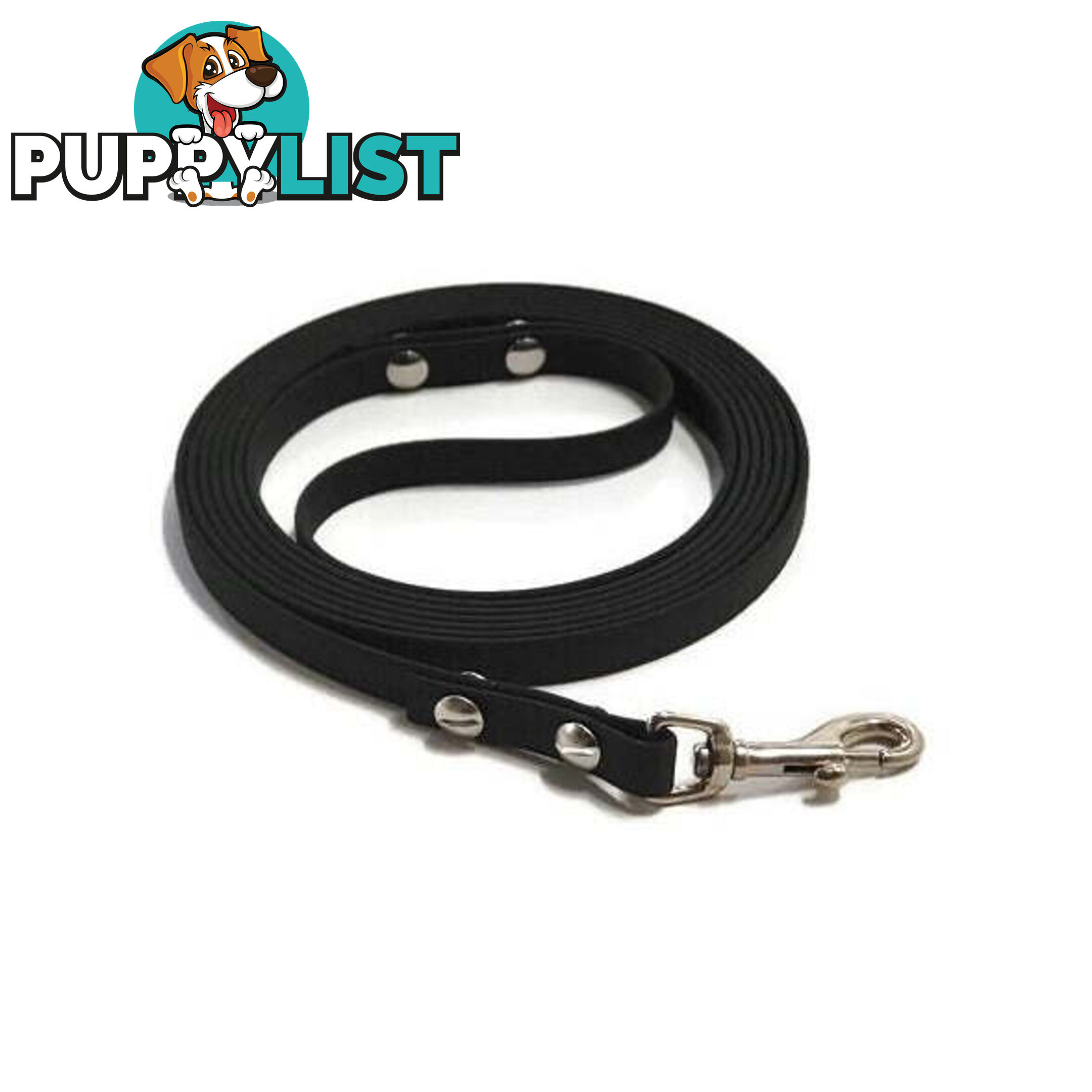 3m - 5m Biothane Dog Lead - BIOLD4SBLK