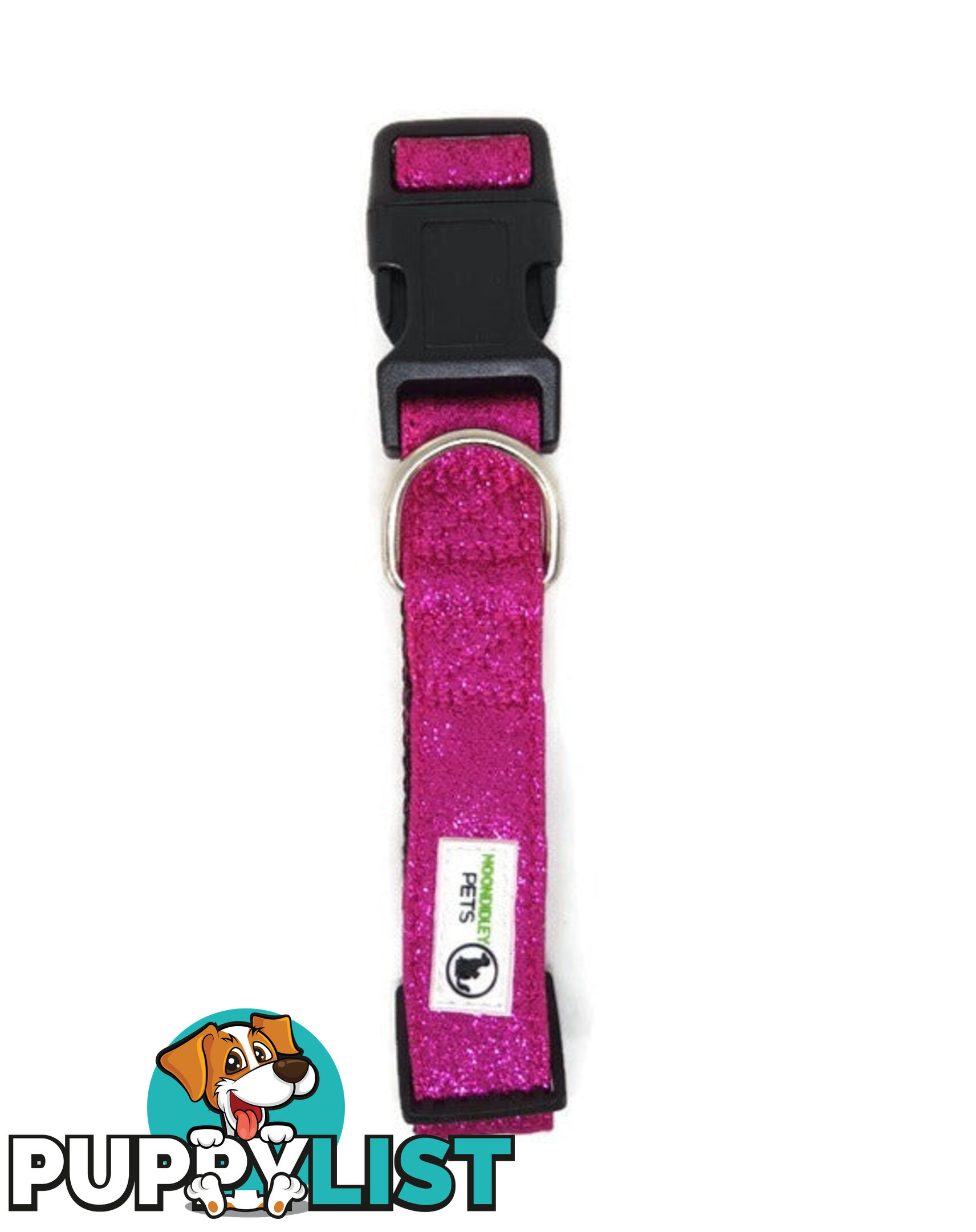 Bling Glitter Overlay Nylon Collar - Breakaway Buckle - Moondidley Pets - MDPCOLBLIXSGRN