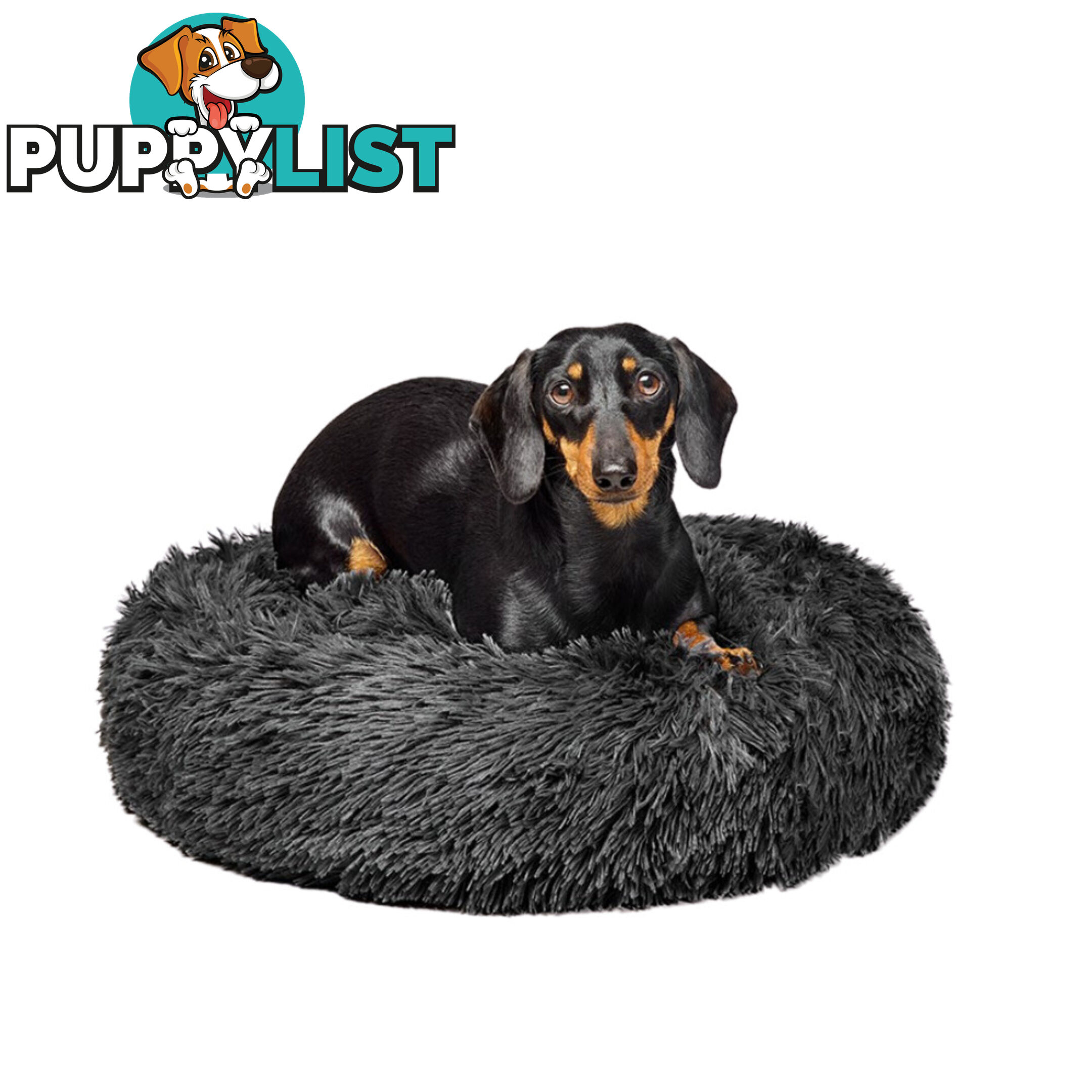 Fur King "Aussie" Calming Dog Bed - Grey - Small - V364-DCA6DDP0249S