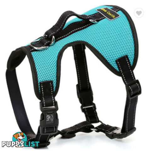 Dog Harness Billi Bob Soft Mesh Reflective Webbing - Moondidley Pets - MDPHARBILXLBLK