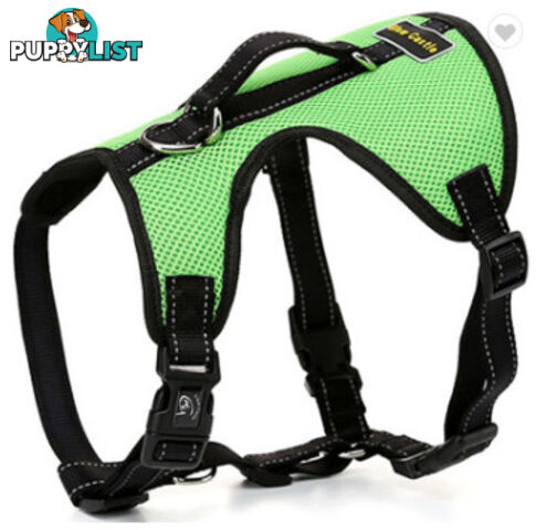 Dog Harness Billi Bob Soft Mesh Reflective Webbing - Moondidley Pets - MDPHARBILXLBLK