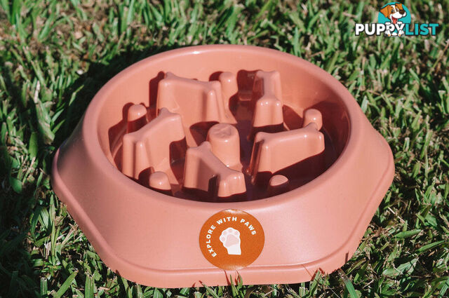 Slow Feeder Bowl - Explore with Paws - EWPSLOBOWBLU