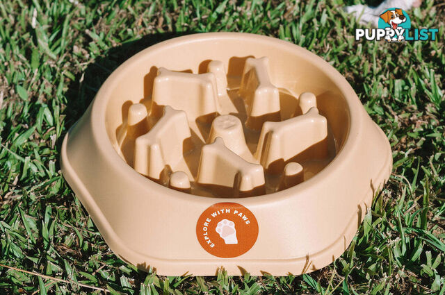 Slow Feeder Bowl - Explore with Paws - EWPSLOBOWBLU