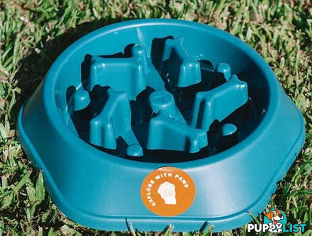 Slow Feeder Bowl - Explore with Paws - EWPSLOBOWBLU