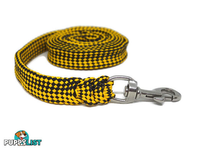 1.8m to 10m Long Dog Lead No Stitching Tough Yarnix 20mm Wide - YNXLD201.8SSPUR