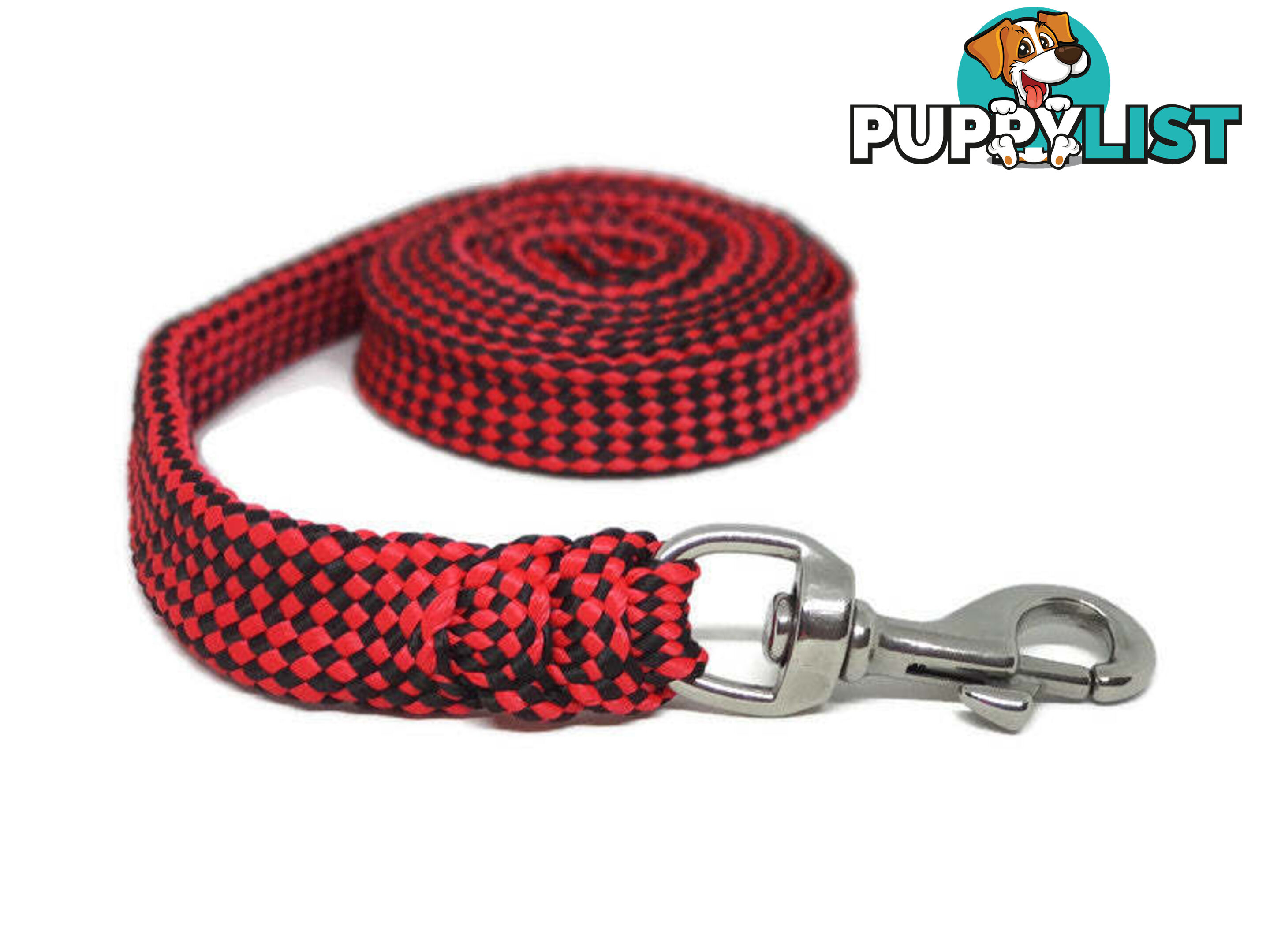 1.8m to 10m Long Dog Lead No Stitching Tough Yarnix 20mm Wide - YNXLD201.8SSPUR