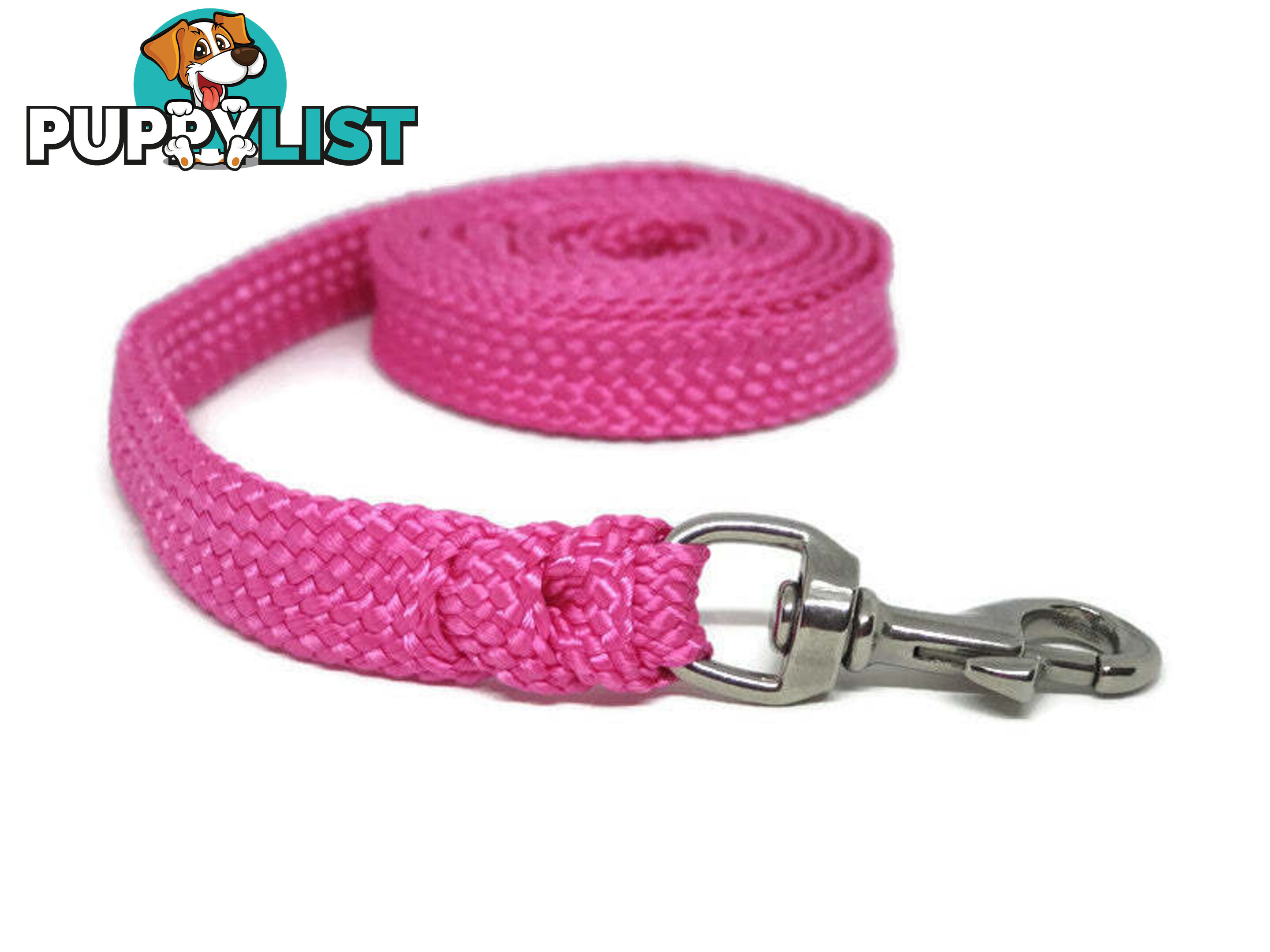 1.8m to 10m Long Dog Lead No Stitching Tough Yarnix 20mm Wide - YNXLD201.8SSPUR
