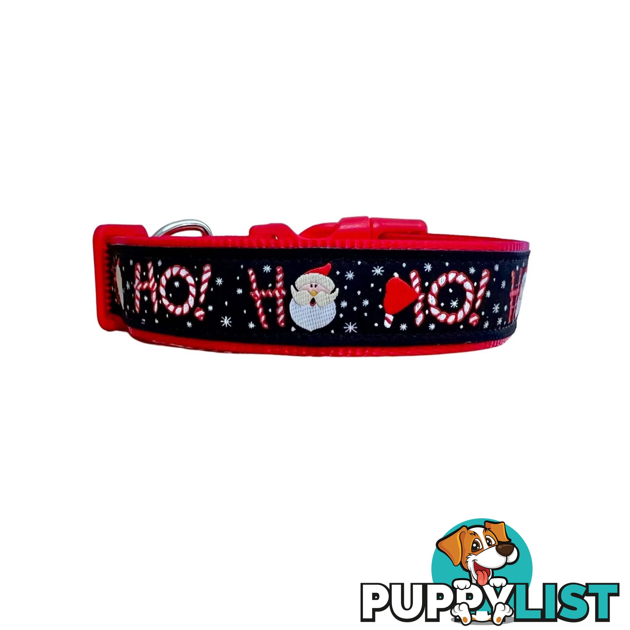 Christmas Dog Collar / Reindeer / Santa / XS - L - Hand Made by The Bark Side - TBSCHRLGEREI
