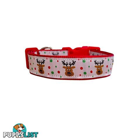 Christmas Dog Collar / Reindeer / Santa / XS - L - Hand Made by The Bark Side - TBSCHRLGEREI