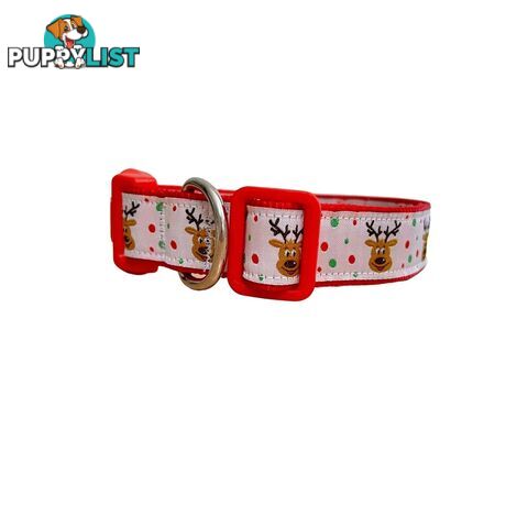Christmas Dog Collar / Reindeer / Santa / XS - L - Hand Made by The Bark Side - TBSCHRLGEREI