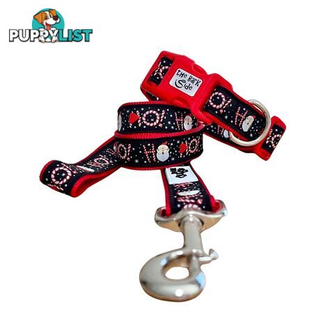 Christmas Dog Collar / Reindeer / Santa / XS - L - Hand Made by The Bark Side - TBSCHRLGEREI