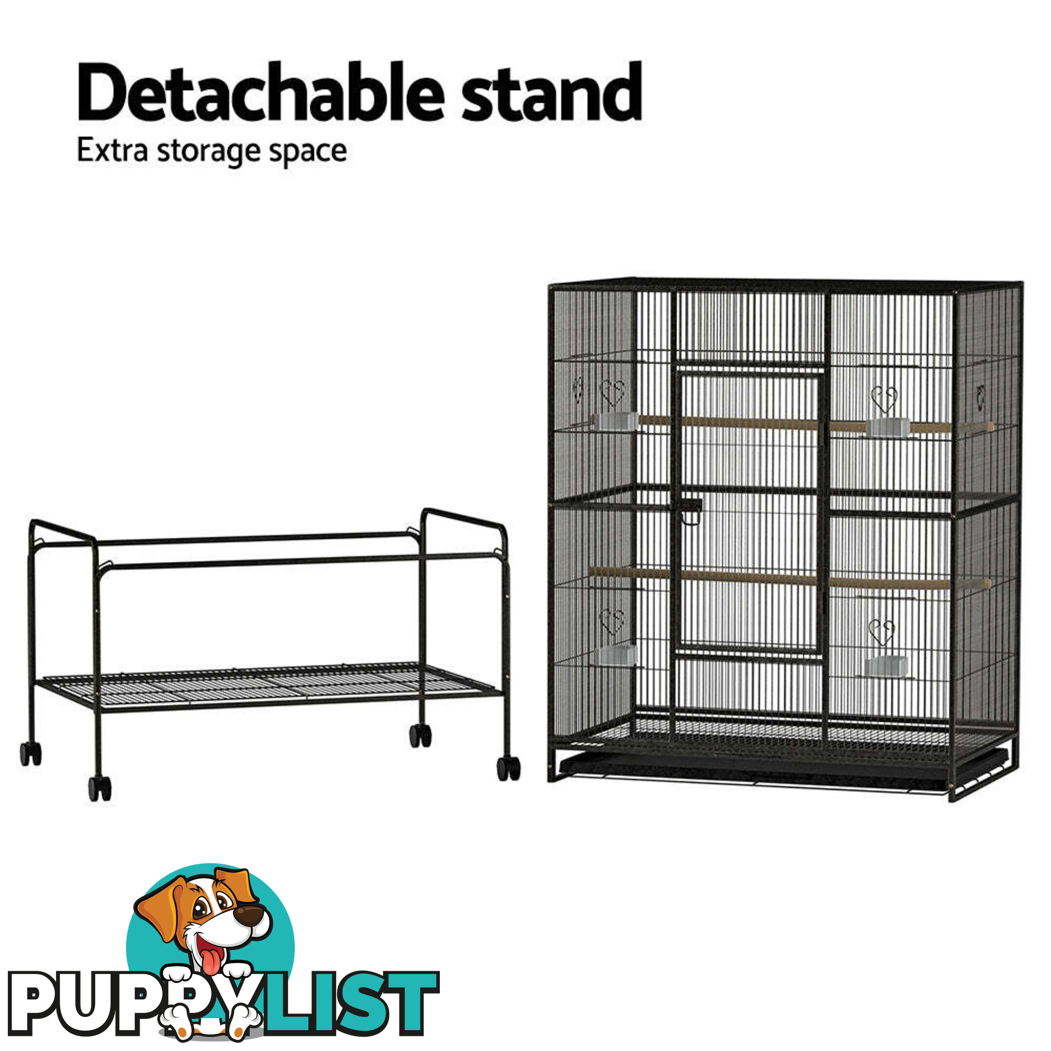 i.Pet Bird Cage 138cm Large Aviary - PET-BIRDCAGE-B029T