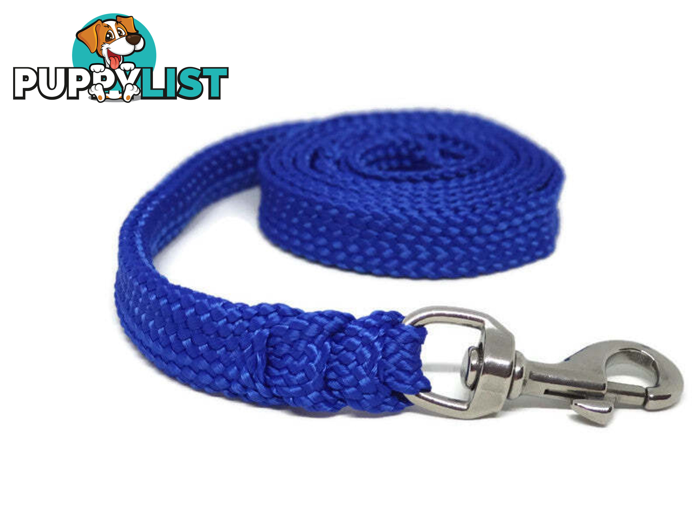 1.8m to 10m Long Dog Lead No Stitching Tough Yarnix 20mm Wide - YNXLD201.8SSPNK