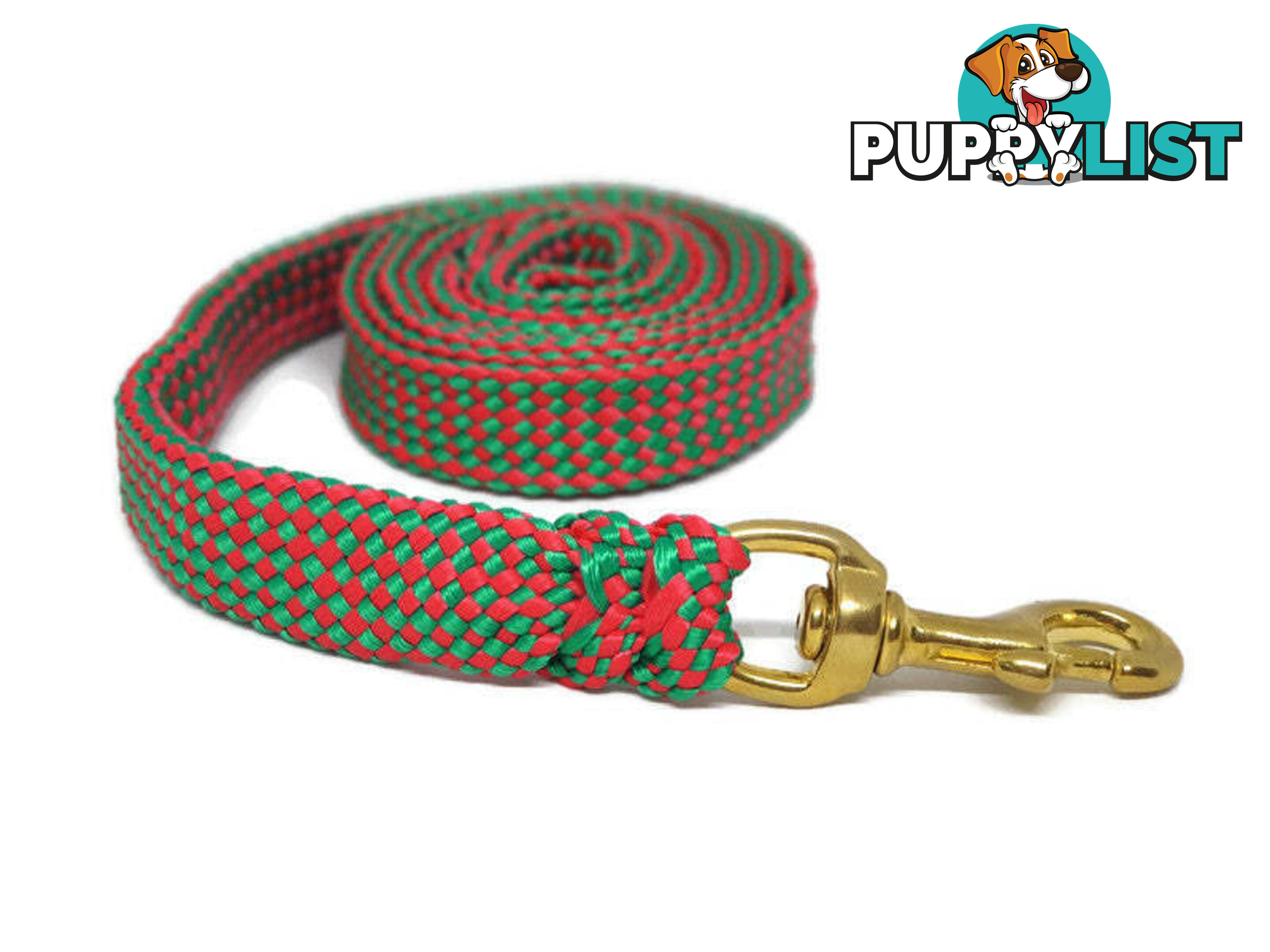 1.8m to 10m Long Dog Lead No Stitching Tough Yarnix 20mm Wide - YNXLD201.8SSPNK