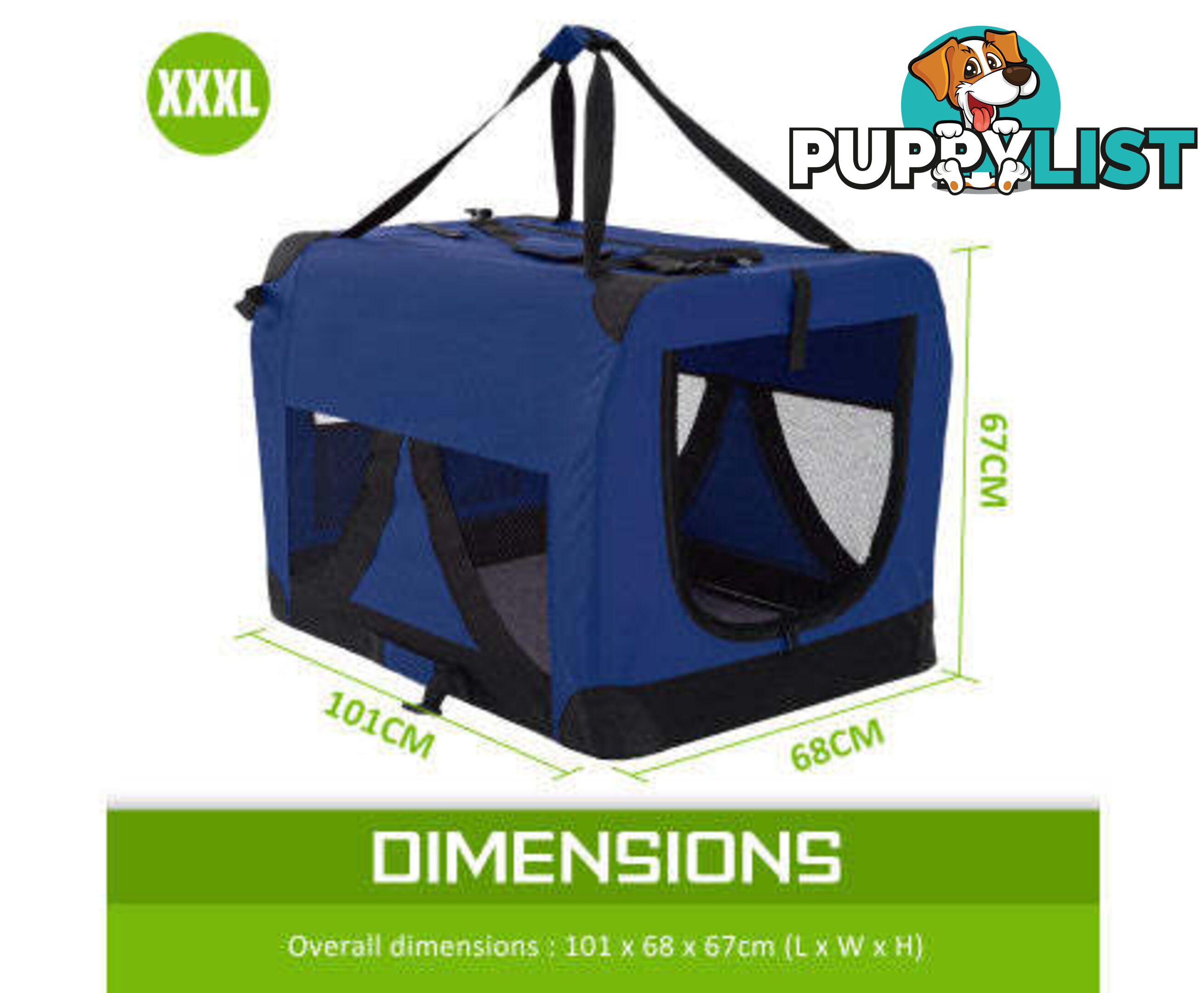 Paw Mate Portable Soft Dog Cage Crate Carrier - V274-PET-3002L-RD