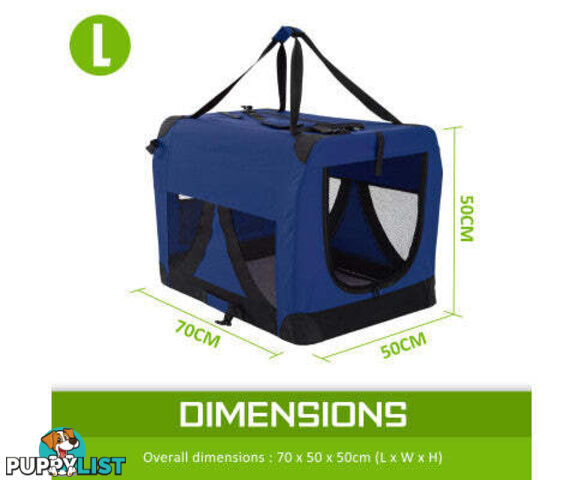 Paw Mate Portable Soft Dog Cage Crate Carrier - V274-PET-3002L-RD