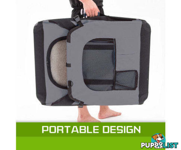 Paw Mate Portable Soft Dog Cage Crate Carrier - V274-PET-3002L-RD