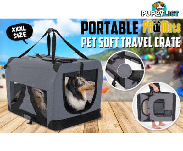 Paw Mate Portable Soft Dog Cage Crate Carrier - V274-PET-3002L-RD