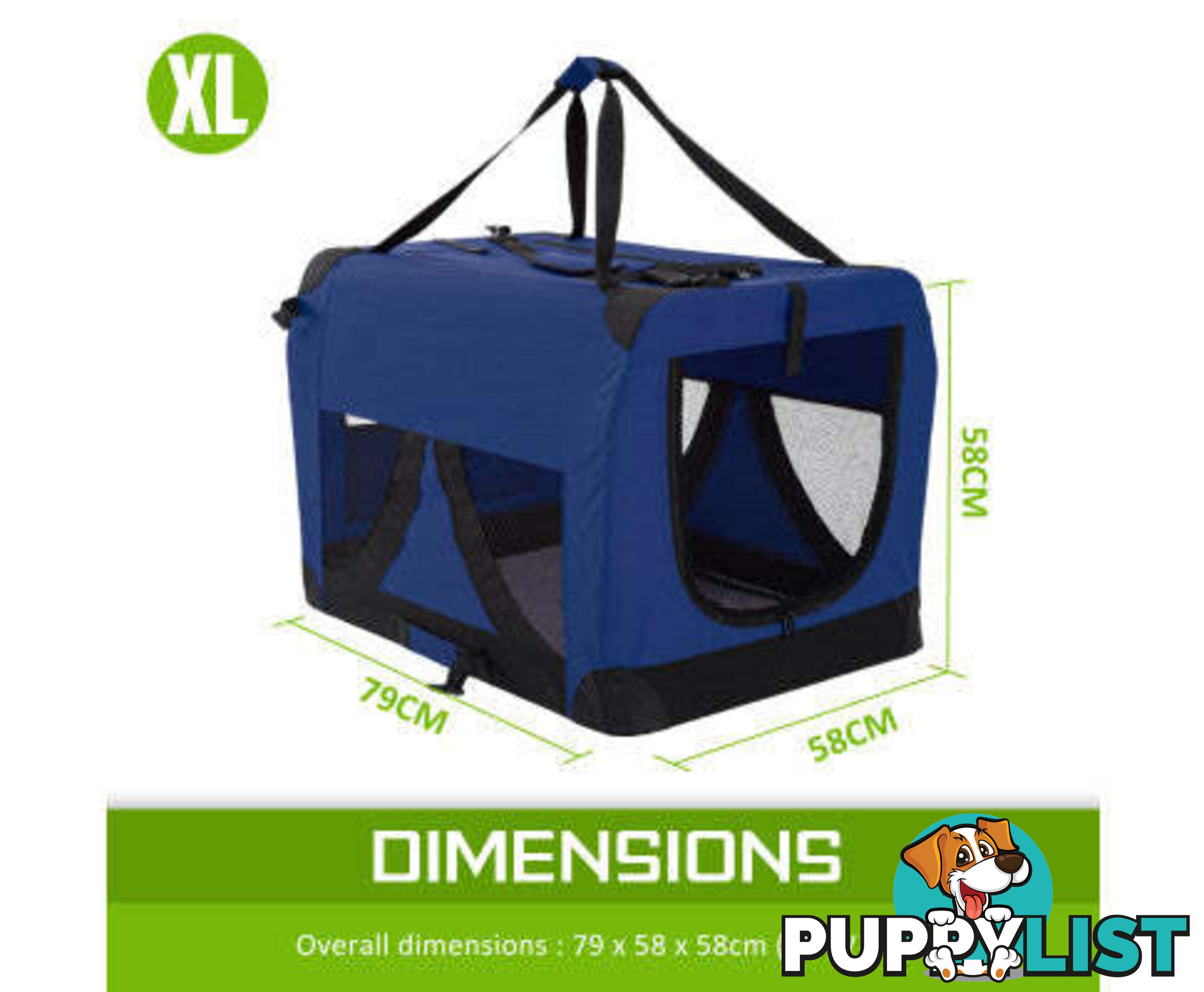Paw Mate Portable Soft Dog Cage Crate Carrier - V274-PET-3002L-RD