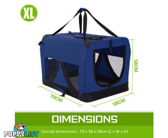 Paw Mate Portable Soft Dog Cage Crate Carrier - V274-PET-3002L-RD