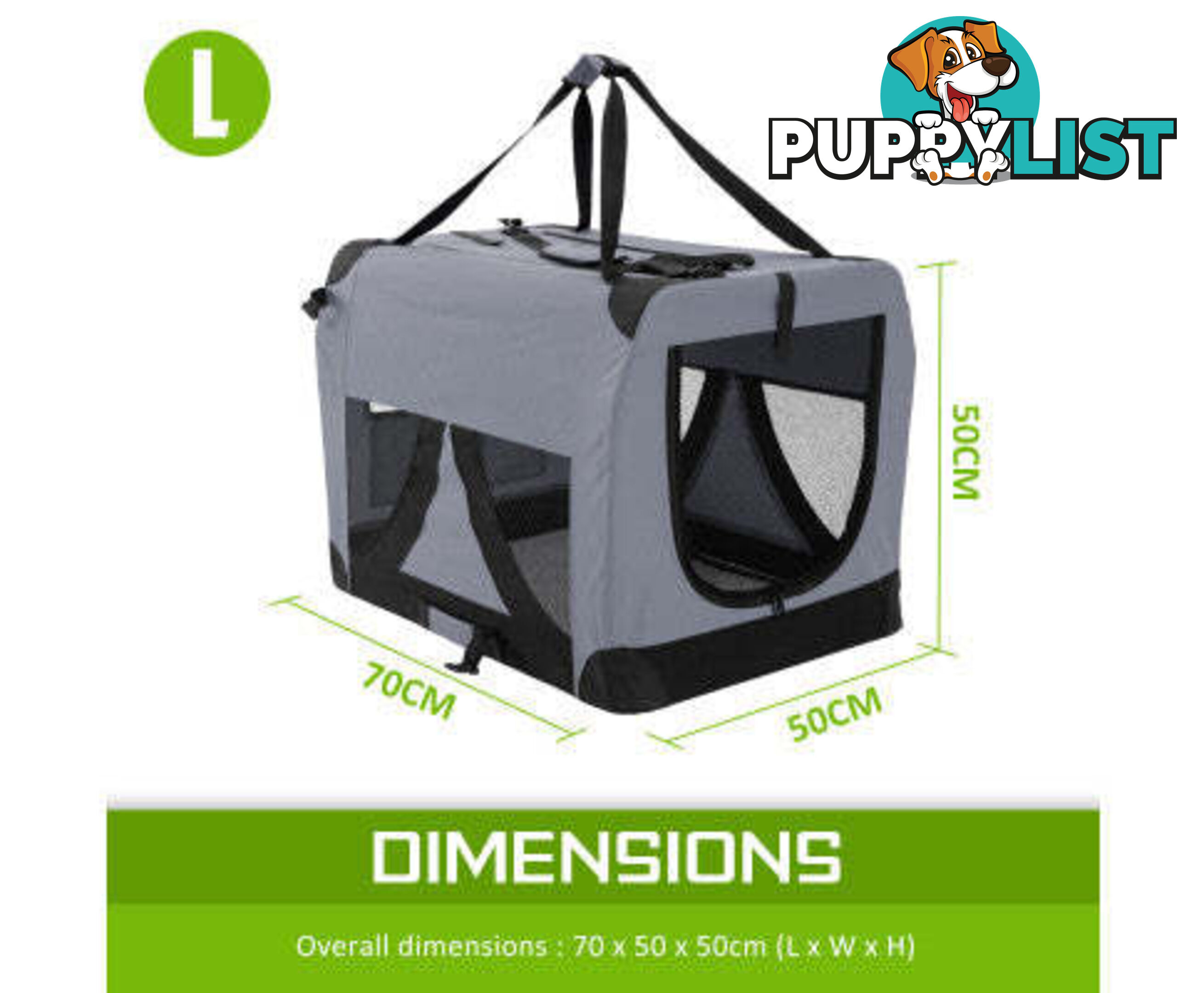 Paw Mate Portable Soft Dog Cage Crate Carrier - V274-PET-3002L-RD