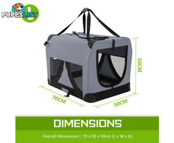 Paw Mate Portable Soft Dog Cage Crate Carrier - V274-PET-3002L-RD