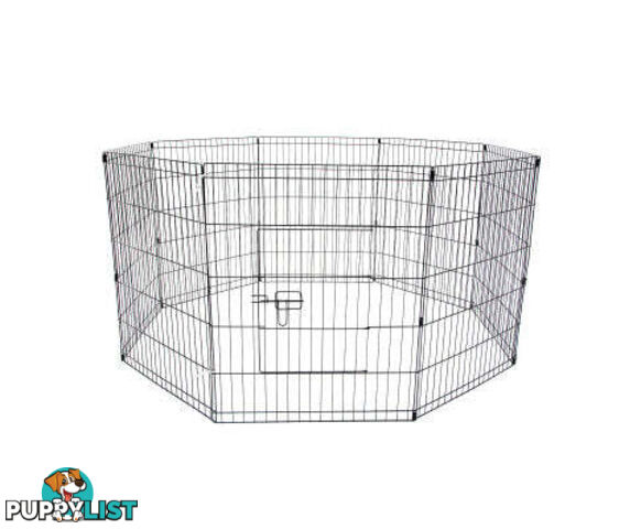 Paw Mate Pet Playpen 8 Panel Foldable Dog Exercise Enclosure Fence Cage - V274-PET-PP36