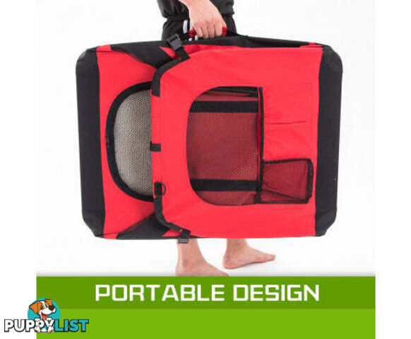 Paw Mate Portable Soft Dog Cage Crate Carrier - V274-PET-3002XL-BU