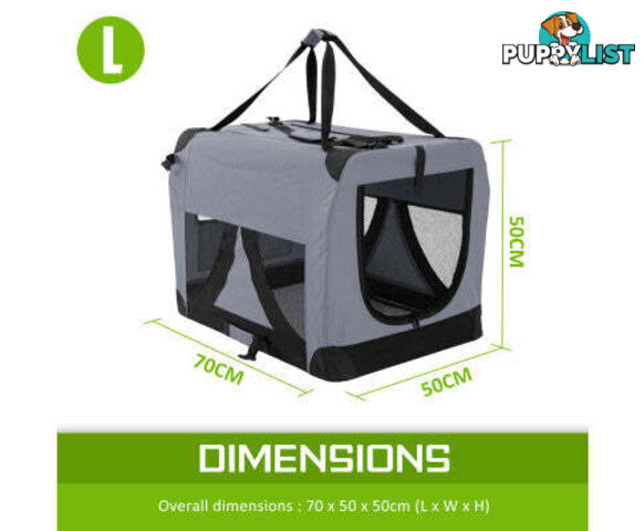 Paw Mate Portable Soft Dog Cage Crate Carrier - V274-PET-3002XL-BU