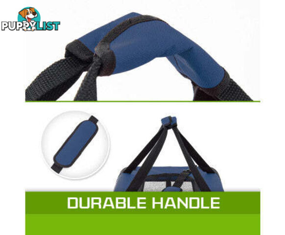 Paw Mate Portable Soft Dog Cage Crate Carrier - V274-PET-3002XL-BU