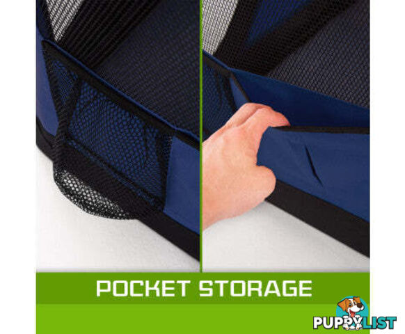 Paw Mate Portable Soft Dog Cage Crate Carrier - V274-PET-3002XL-BU