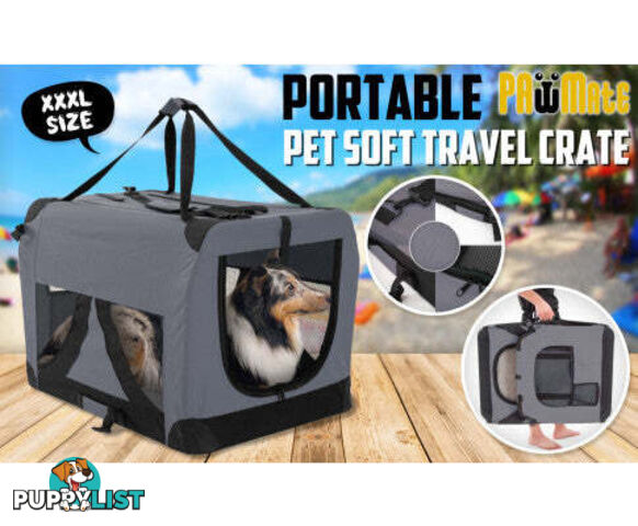 Paw Mate Portable Soft Dog Cage Crate Carrier - V274-PET-3002XL-BU