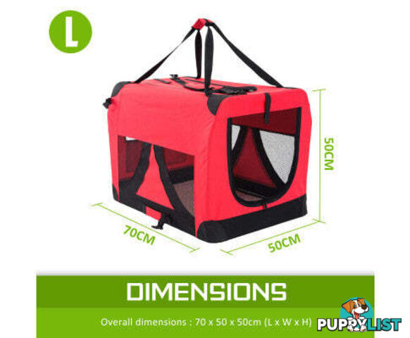 Paw Mate Portable Soft Dog Cage Crate Carrier - V274-PET-3002XL-BU