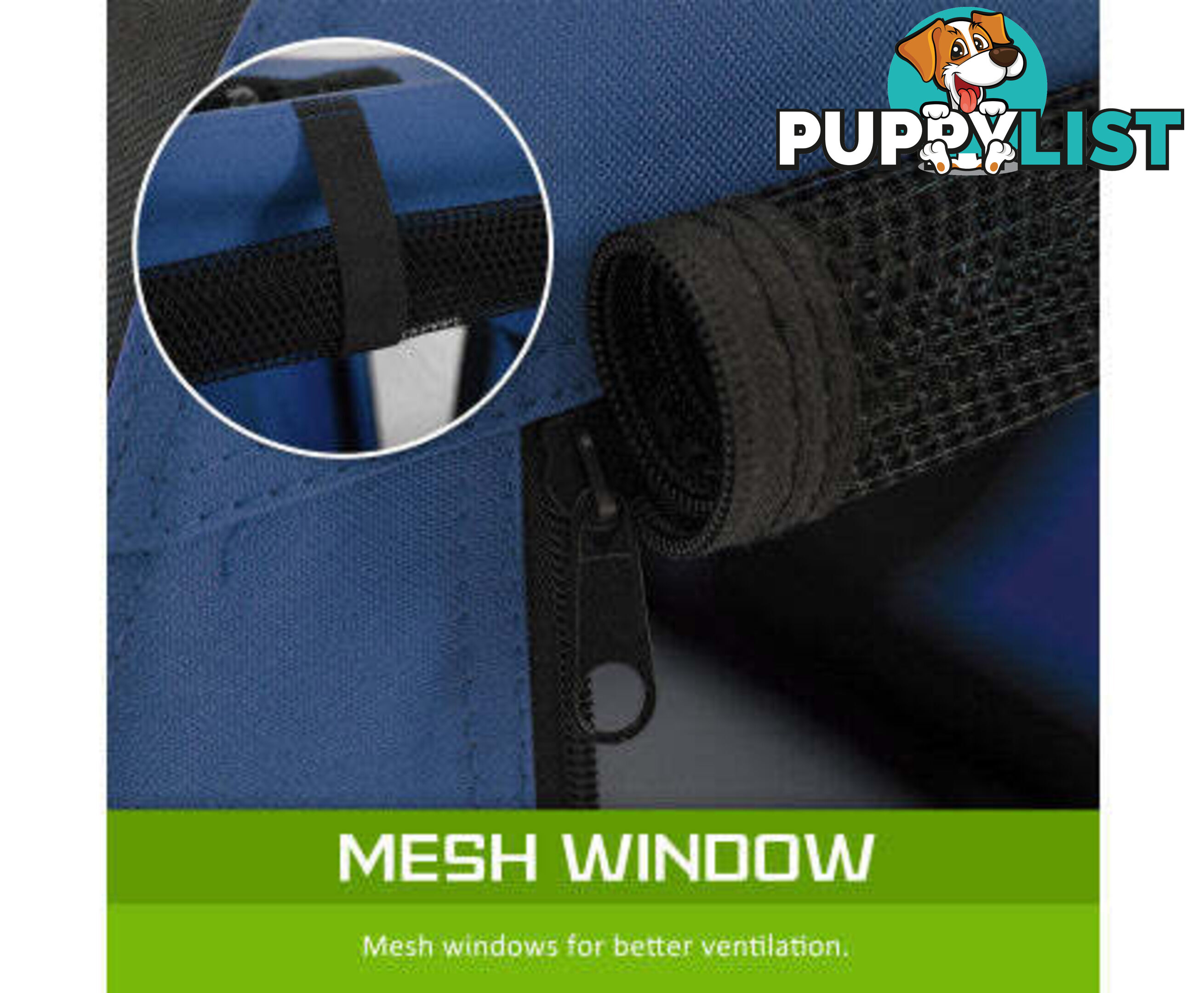 Paw Mate Portable Soft Dog Cage Crate Carrier - V274-PET-3002XL-BU