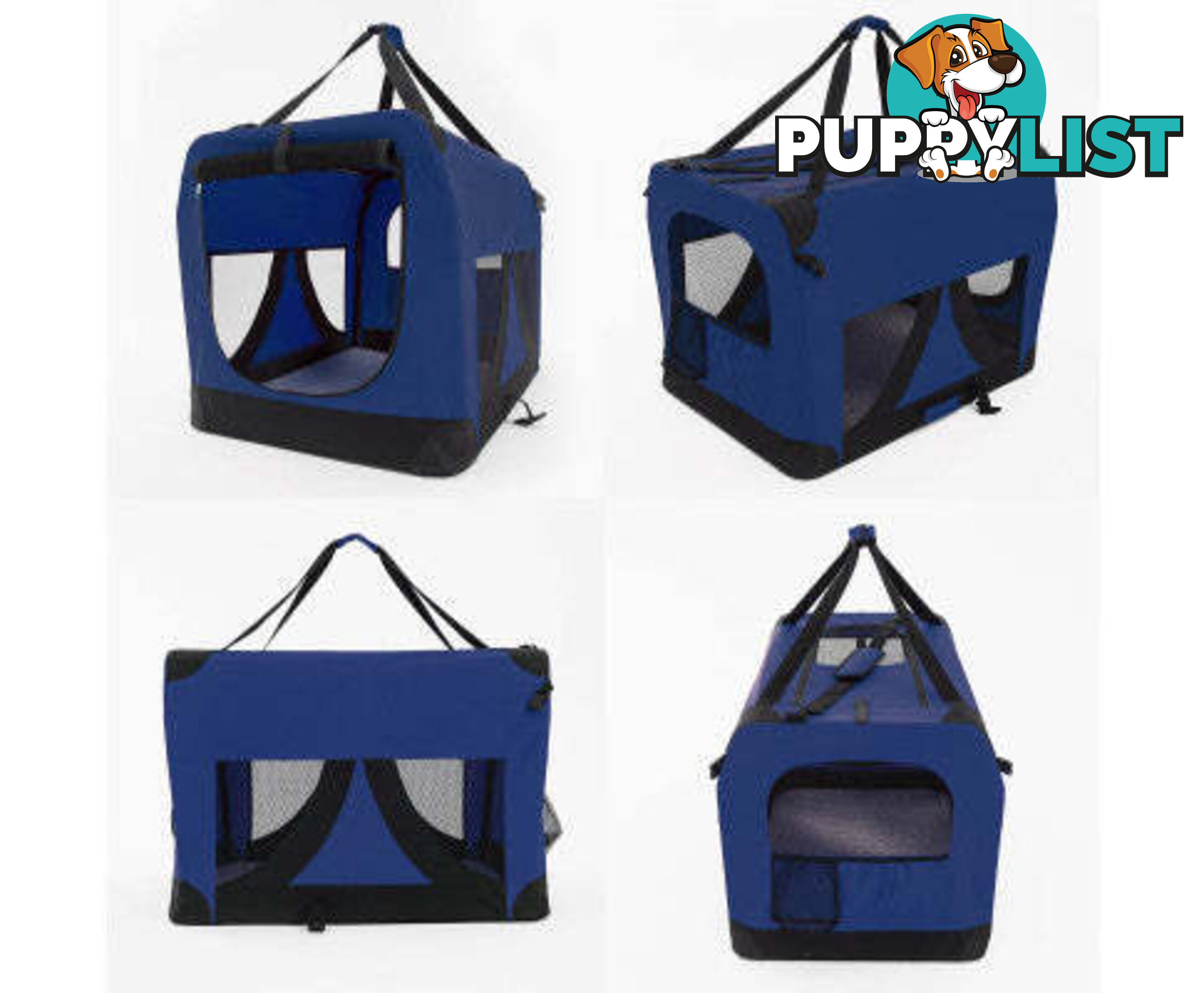 Paw Mate Portable Soft Dog Cage Crate Carrier - V274-PET-3002XL-BU