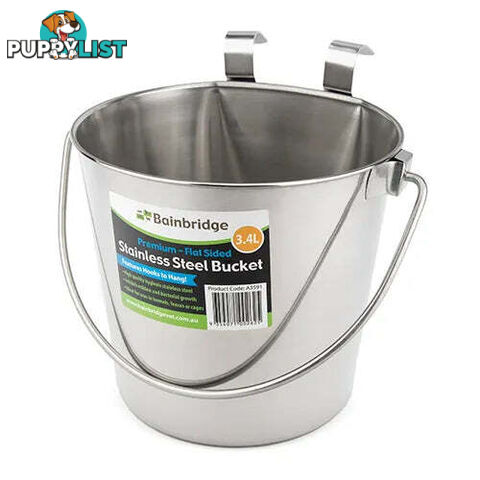 FLAT SIDED STAINLESS BUCKETS - BAINBRIDGE - BB-A3592