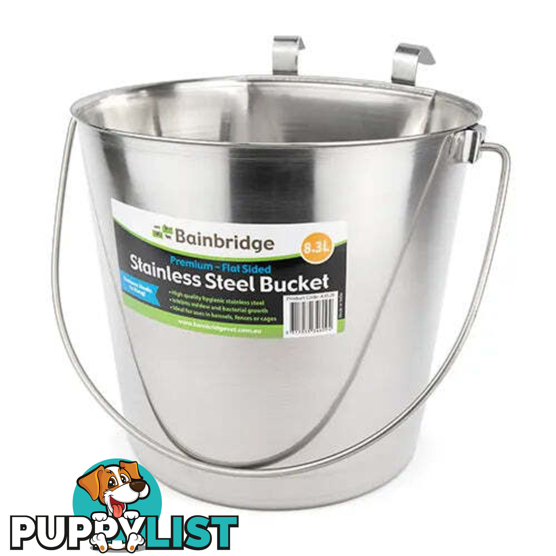 FLAT SIDED STAINLESS BUCKETS - BAINBRIDGE - BB-A3592
