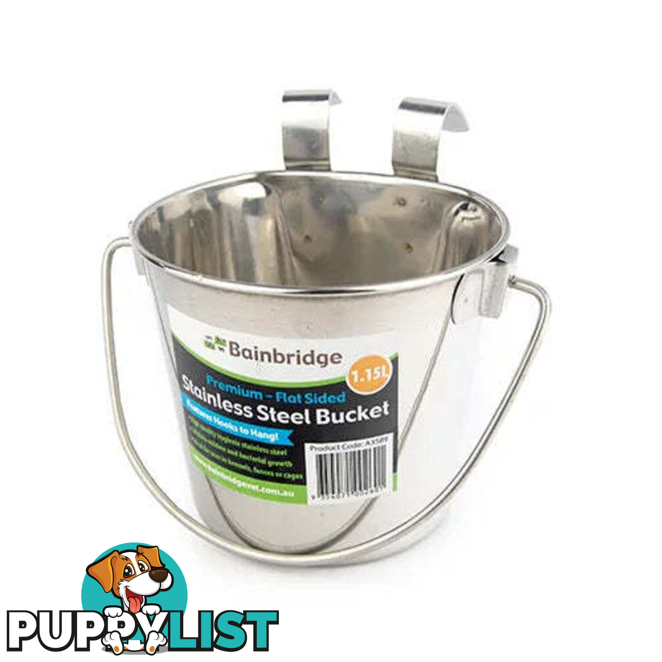 FLAT SIDED STAINLESS BUCKETS - BAINBRIDGE - BB-A3592