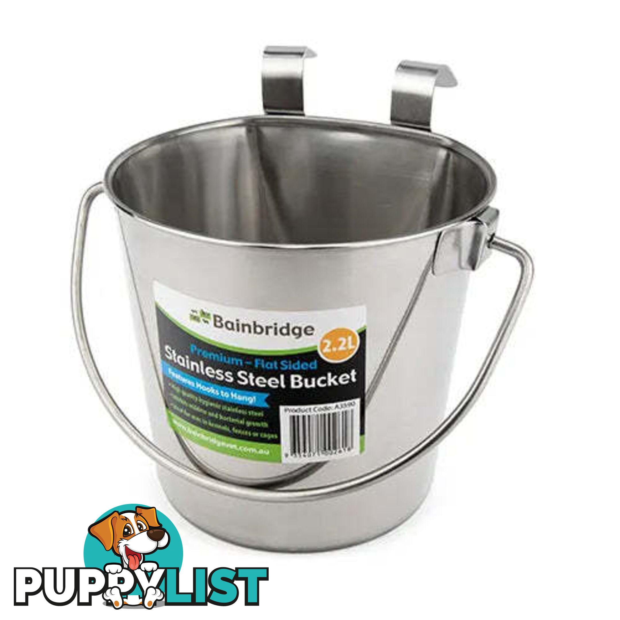 FLAT SIDED STAINLESS BUCKETS - BAINBRIDGE - BB-A3592