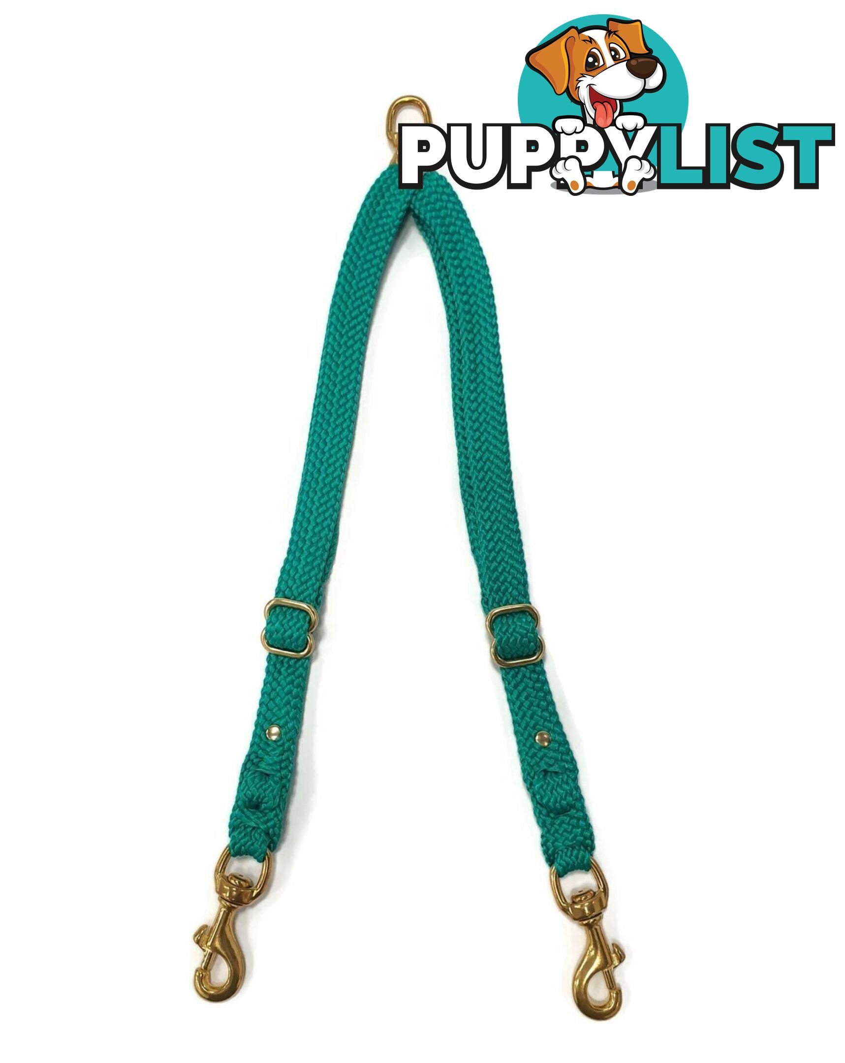 2 Dog Coupler Two Way Twin Walking Lead No Stitching - Yarnix - YNXCOUP-10-PUR