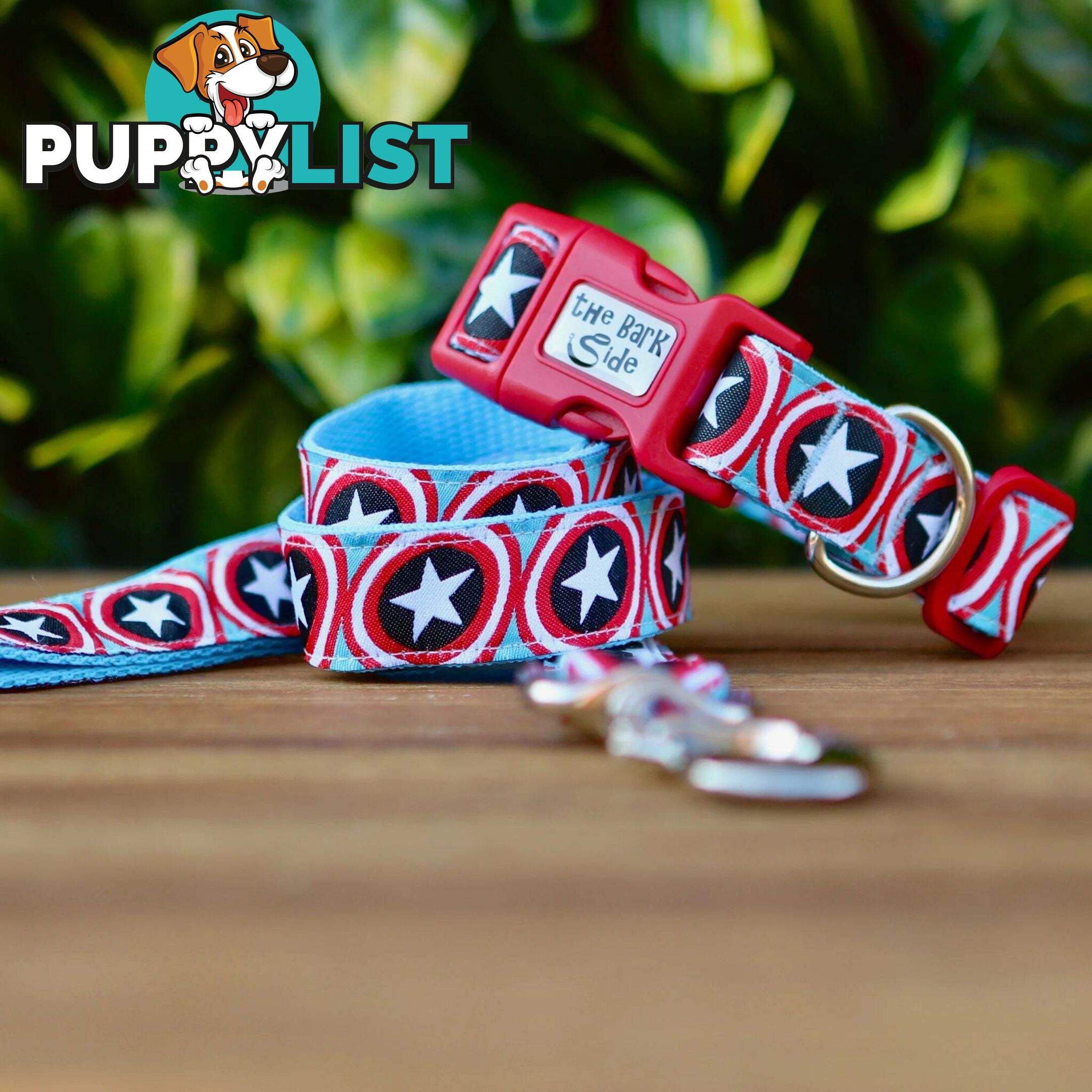 Captain America Dog Lead - Hand Made by The Bark Side - TBSLDCAP251.5