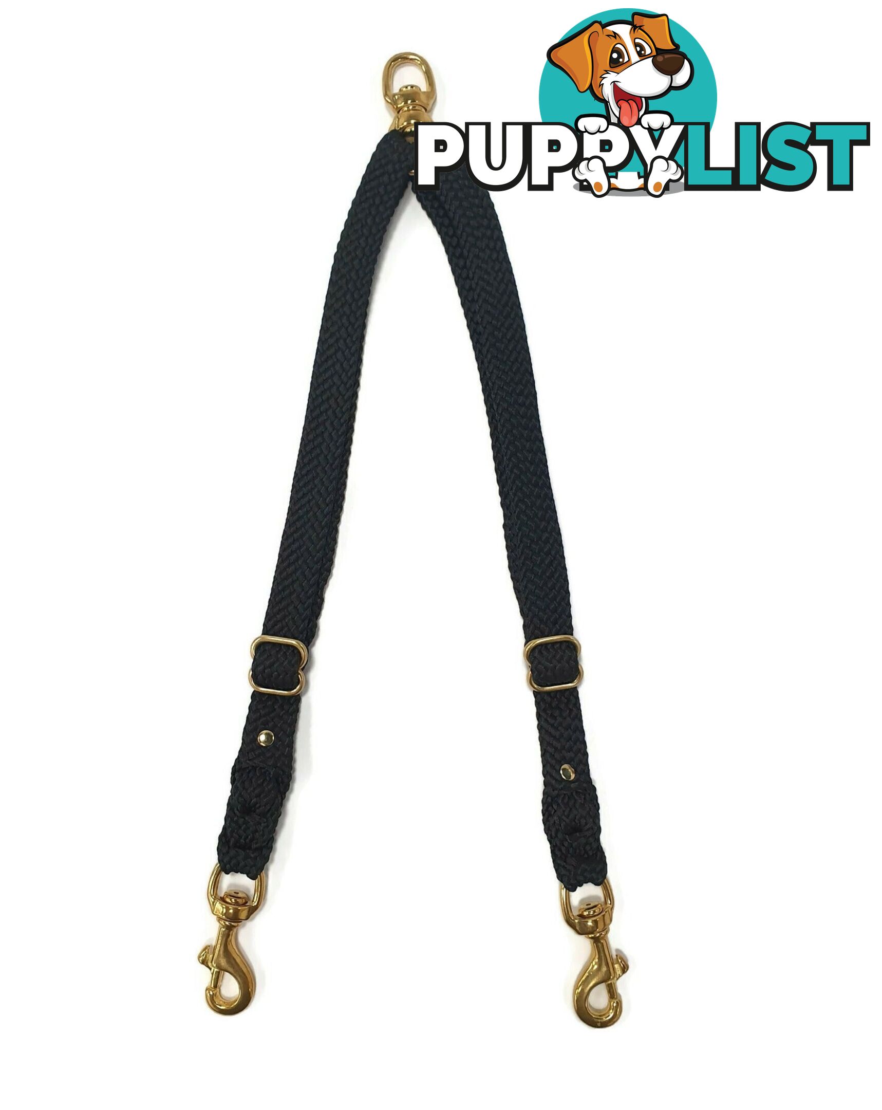 2 Dog Coupler Two Way Twin Walking Lead No Stitching - Yarnix - YNXCOUP-20-BLU