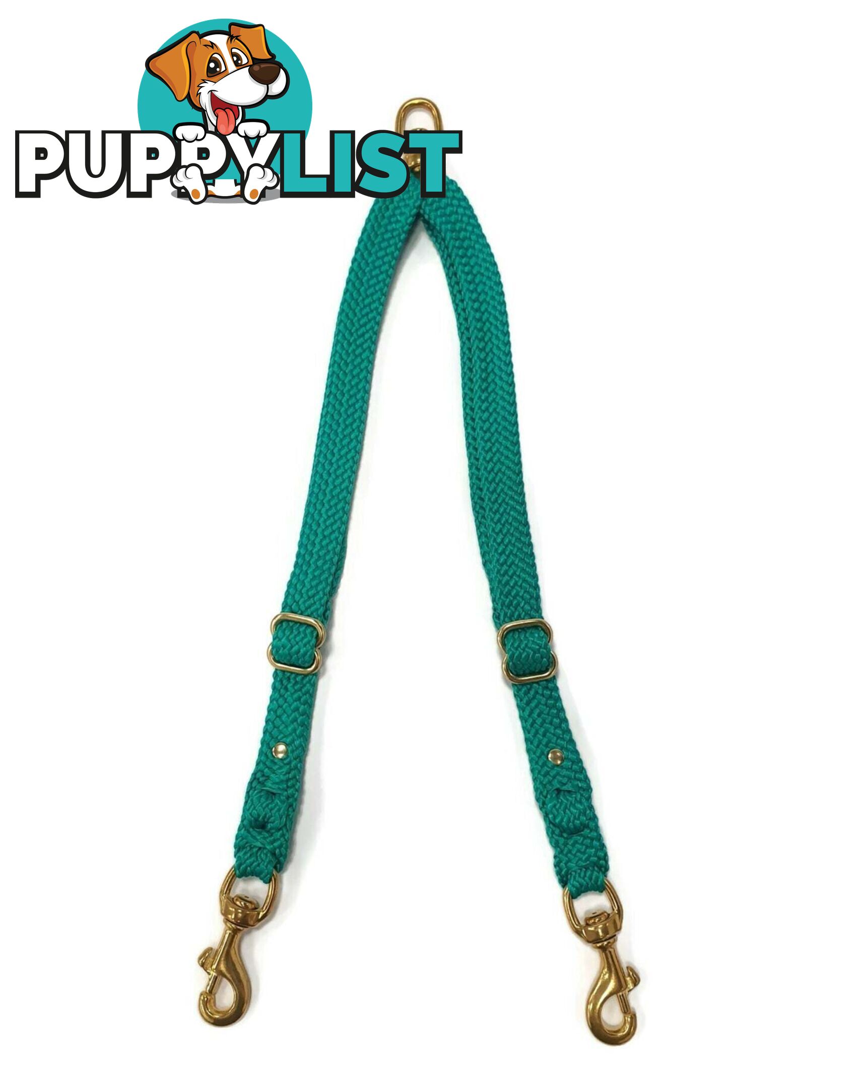 2 Dog Coupler Two Way Twin Walking Lead No Stitching - Yarnix - YNXCOUP-20-BLU