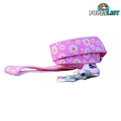 Daisy Dog Lead / Dog Leash - Hand Made by The Bark Side - TBSLDDAIBLU251.5