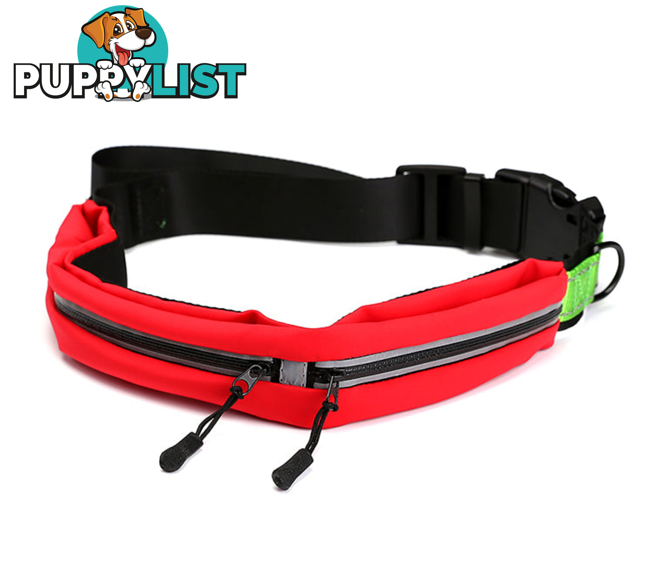 Hands Free Runner/Walker Waist Dog Leash Reflective- Moondidley Pets - MDPLDRUNBLU
