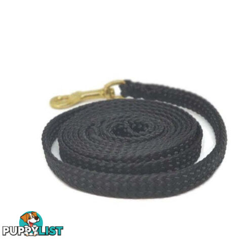 1.8m to 10m Long Dog Lead No Stitching Tough Yarnix 10mm Wide - YNXLD10-1.8-RD-BR