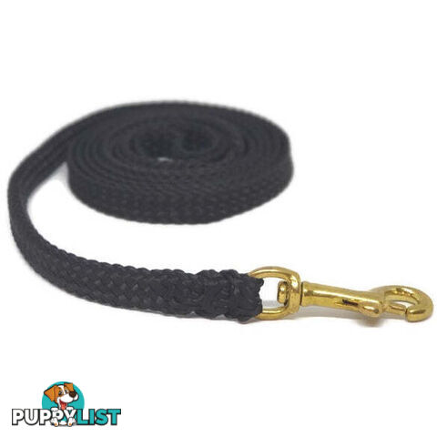 1.8m to 10m Long Dog Lead No Stitching Tough Yarnix 10mm Wide - YNXLD10-1.8-RD-BR